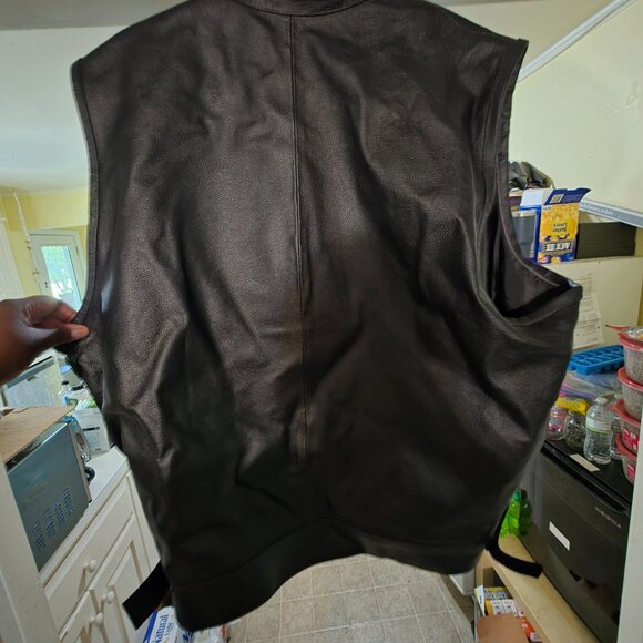 Men's XXL leather biker vest - Picture 6 of 6